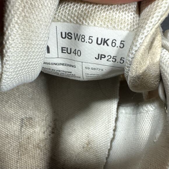 On Cloud 5 Running Shoes Sneakers Womens Size 8.5 Pearl White 59.98773 - Picture 11 of 11